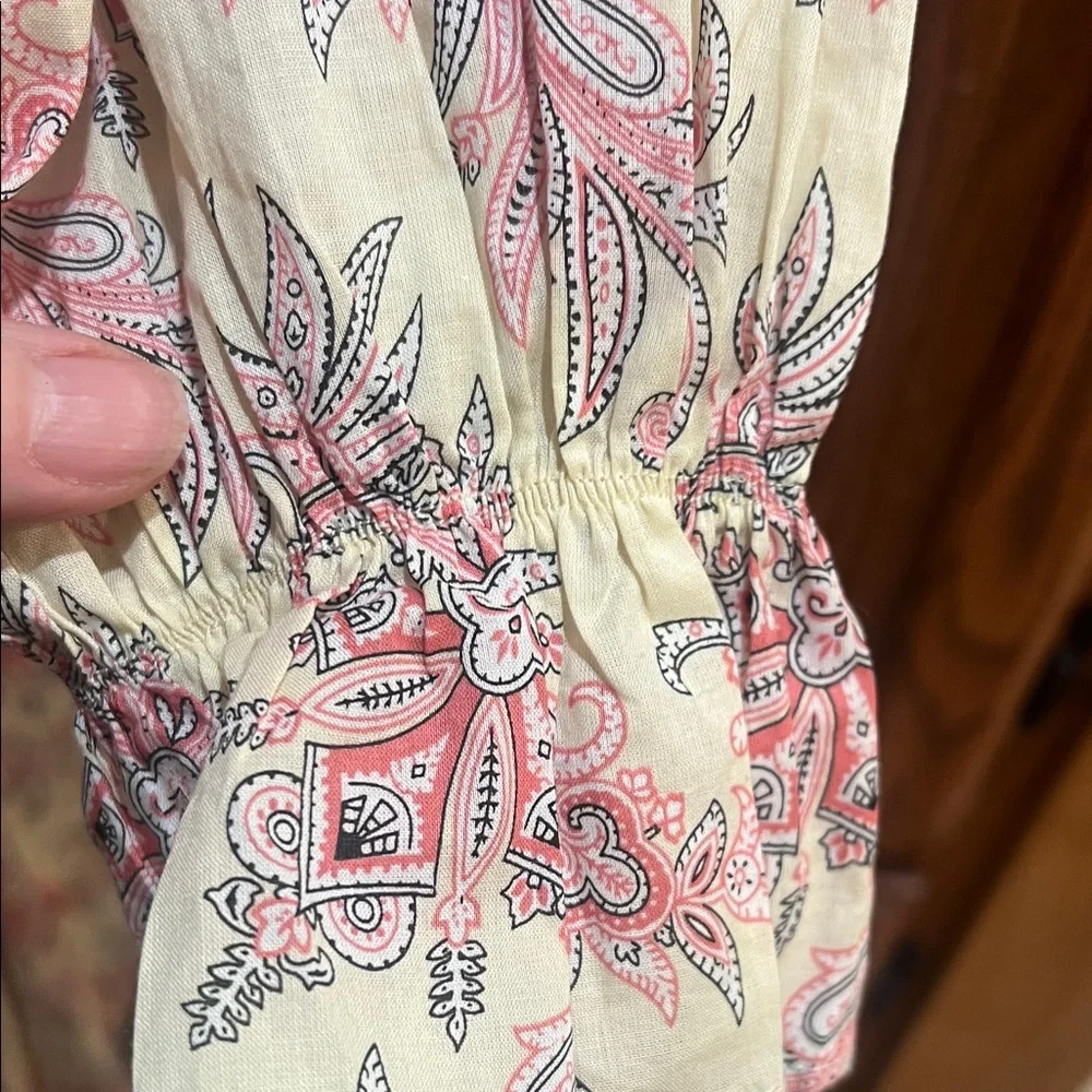Fate Pink and Cream Paisley Dress LS size medium - Picture 8 of 8